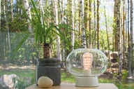 Pikkukuva: Malja design-pöytävalaisin valkoinen