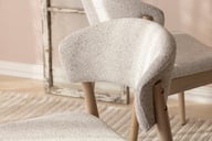 Pikkukuva: Niela ruokatuoli, valkolakattu tammi / beige kangas