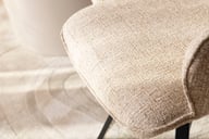 Pikkukuva: Marwel ruokatuoli, beige verhoilu / musta jalka