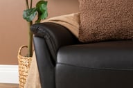 Pikkukuva: Loungea Padova 3-ist. mekanismisohva kahdella moottorilla, musta nahka/pvc