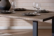 Pikkukuva: Estelle lankkupöytä 240x95 smoked tammi, U-jalalla
