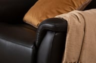 Pikkukuva: Loungea Colorado recliner-tuoli keinuva/pyörivä, musta nahka/keinonahka