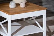 Pikkukuva: Hovi sohvapöytä 65cm, valkoinen/öljytty tammi