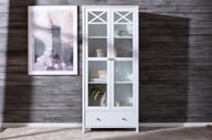 Pikkukuva: Hovi vitriini 172x76, valkoinen/valkolakattu koivu