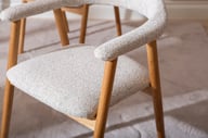 Pikkukuva: Nicola ruokapöydän tuoli, natural tammi / beige kangas