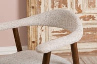 Pikkukuva: Nicola ruokatuoli, smoked tammi / beige kangas