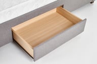 Pikkukuva: Veera sängynrunko 180x200 säilytyslaatikoilla, harmaa