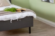 Pikkukuva: Unelle 300 runkopatja pocket 5-vyöh. hard 140x200cm, Fano 93 tummanharmaa, sis. jalat 60032mu