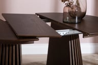 Pikkukuva: Metz jatkettava ruokapöytä 120/160/200x120cm, smoked oak