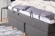 Pikkukuva: Unelle 400 jenkkisänky 160x200cm, Pocket hard/hard, tummanharmaa (sis. Relax-petauspatja ja jalat)