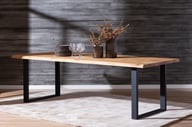 Pikkukuva: Estelle lankkupöytä 240x95 öljytty tammi, U-jalalla