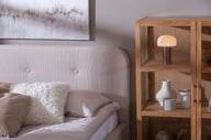 Hemma & Moon Silver verhoiltu sänky 160x200 beige