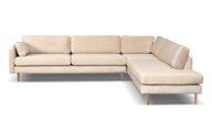 Pikkukuva: Copenhagen Nordic avokulma oikea ontario 2 vaalea beige, tammi jaloilla