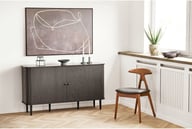 Pikkukuva: House Nordic senkki, 2 ovea, musta, 140x40x79 cm