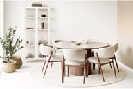 Pikkukuva: House Nordic matto, käsinkudottu, beige, ø240 cm