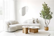 Pikkukuva: House Nordic matto, käsinkudottu, beige, ø240 cm