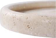 Pikkukuva: House Nordic tarjotin, travertiini, luonnonväri, pyöreä 25,5 cm