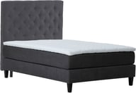 Moon Gold jenkkisänky 120x200 visco + Moon Gold visco petauspatja + Moon Gold pääty, antrasiitti