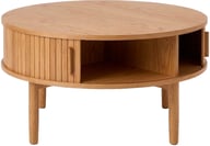 Pikkukuva: Meta sohvapöytä pyöreä 85 cm, natural tammi (viilu)