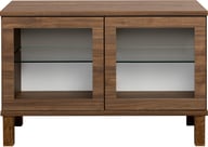 Pikkukuva: Sata lasiovikaappi nro 11. 92cm ruskea, kantikas jalka