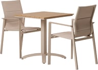 Pikkukuva: Saarni & Messina ruokailuryhmä 70x70, kahdelle, saarni/khaki