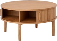 Pikkukuva: Meta sohvapöytä pyöreä 85 cm, natural tammi (viilu)