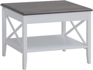 Hovi lamppupöytä 65cm, valkoinen/harmaa: Tyylikäs Hovi-lamppupöytä, 65 cm, valkoinen-harmaa. Täydellinen olohuoneen säilytyskaluste, yhdistää käytännöllisyyden ja modernin muotoilun.