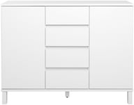 Pikkukuva: Sata korkea senkki nro 64. 138cm 2 ovea + 4ltk valkoinen, kantikas jalka