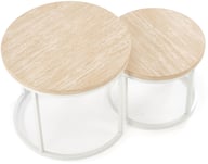 Pikkukuva: Luna sarjapöydät, travertine / valkoinen