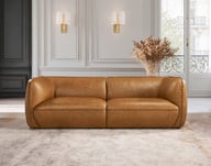 Pikkukuva: Novelli 4-istuttava sohva nahka wax brown