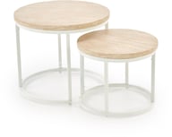 Pikkukuva: Luna sarjapöydät, travertine / valkoinen