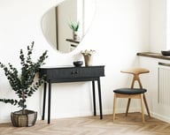 Pikkukuva: House Nordic konsolipöytä, 2 ovea, musta, 100x30x80 cm
