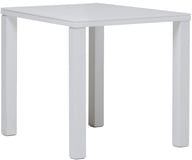 Nova ruokapöytä 70x70 cm valkoinen: Tyylikäs 70x70 cm valkoinen ruokapöytä kahdelle, täydellinen pieniin ruokailutiloihin. Moderni muotoilu tuo raikkautta sisustukseen.