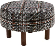 Pikkukuva: House Nordic rahi, musta, ruskeat jalat, ø50x36 cm
