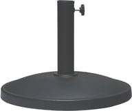 Jättivarjon jalka paino 12kg, musta: Jättivarjon jalka, 12kg, musta. Vankka ja tyylikäs tuki aurinkovarjolle puutarhassa tai terassilla. Kestävä materiaali, helppo asentaa.