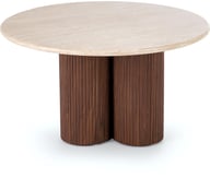 Pikkukuva: Harvey sohvapöytä matala, pähkinä / travertine