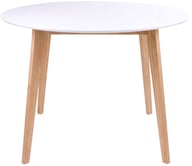 Pikkukuva: House Nordic Vojens ruokapöytä pyöreä 105cm, valkoinen / natural tammi