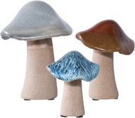 Pikkukuva: Mushrooms koriste-esinesetti vihreä/ruskea/sininen (3kpl/setti)