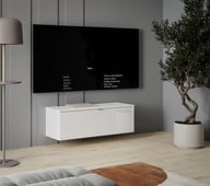 Pikkukuva: Kiira tv-taso, pieni, valkoinen