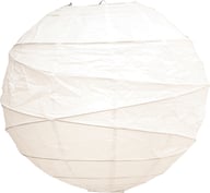 Sessak riisipaperivarjostin 60 cm valkoinen: Tyylikäs valkoinen riisipaperivarjostin, halkaisija 60 cm. Sopii täydellisesti olohuoneen, makuuhuoneen tai ruokailutilan sisustukseen.