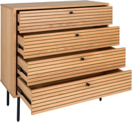 Pikkukuva: House Nordic Kyoto lipasto 80x40x85, natural tammiviilu / mustat jalat
