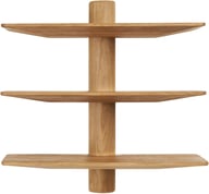 Pikkukuva: House Nordic seinähylly, 3 hyllyä, tammi, 55x22x55,5 cm