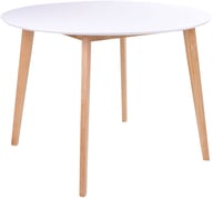 Pikkukuva: House Nordic Vojens ruokapöytä pyöreä 105cm, valkoinen / natural tammi