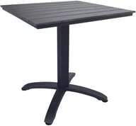 Dakota ruokapöytä 70x70cm: Tyylikäs 70x70 cm musta alumiinipöytä, joka sopii täydellisesti ulkoilmaan. Erinomainen valinta terassille, parvekkeelle tai puutarhaan. Kestävä ja kevyt rakenne.