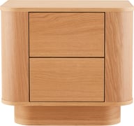 Pikkukuva: Janni yöpöytä, tammen värinen melamiini/mdf