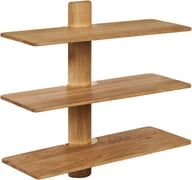 Pikkukuva: House Nordic seinähylly, 3 hyllyä, tammi, 55x22x55,5 cm