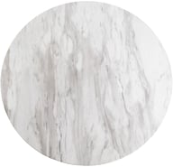 Pikkukuva: House Nordic Bolzano ruokapöytä pyöreä 90cm, harmaa marmorijäljitelmä / messingin värinen jalka