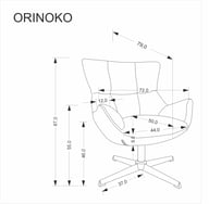 Pikkukuva: Eira nojatuoli, harmaa