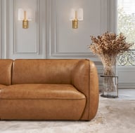 Pikkukuva: Novelli 4-istuttava sohva nahka wax brown