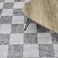 Ruutu matto 200x290cm harmaa